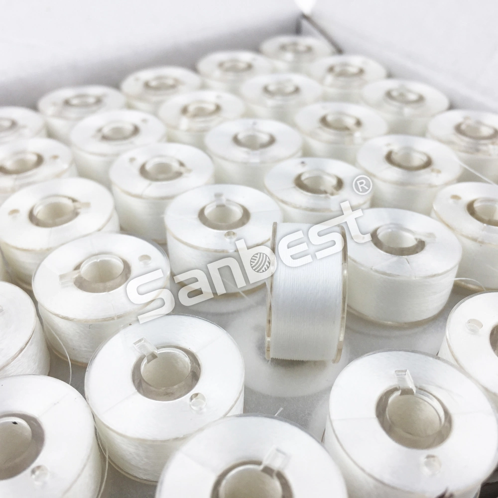 High Tenacity Pre-Wound Bobbins Thread 70d/2 for Embroidery, "L" Size
