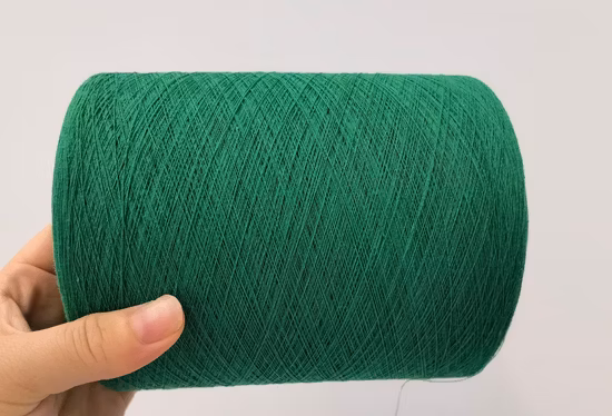 Ne 20s 24s OE Filato di poliestere di cotone riciclato per maglieria circolare