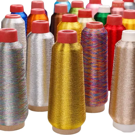Filo da ricamo metallizzato 150d/1 su tubo piccolo